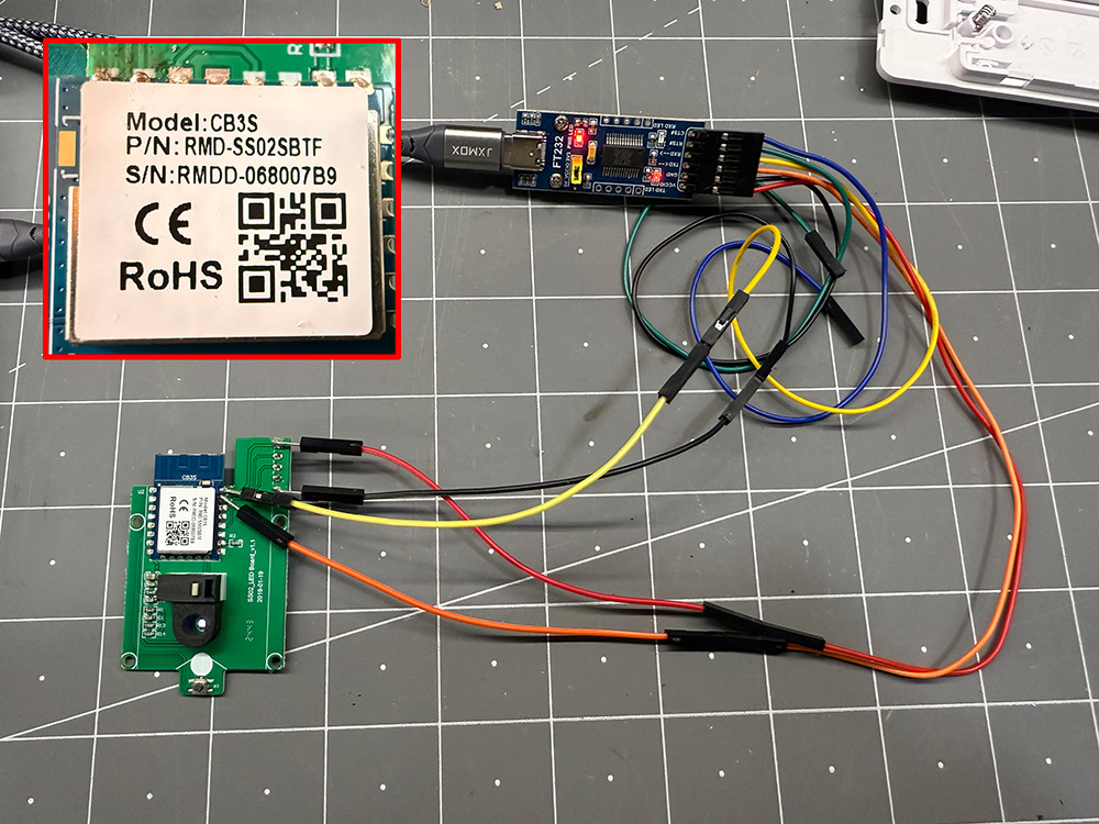 BK7231N, aka CB3s board and flashing setup BK7231N Flashing